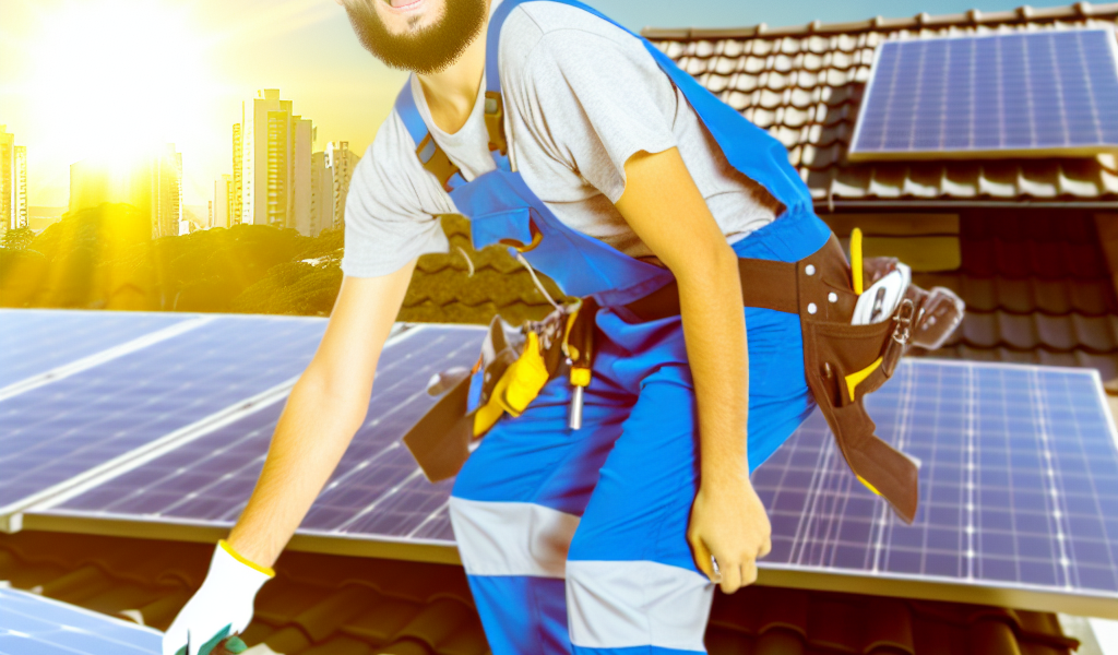 instalação de painel solar
