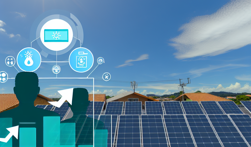 crescimento de energia solar