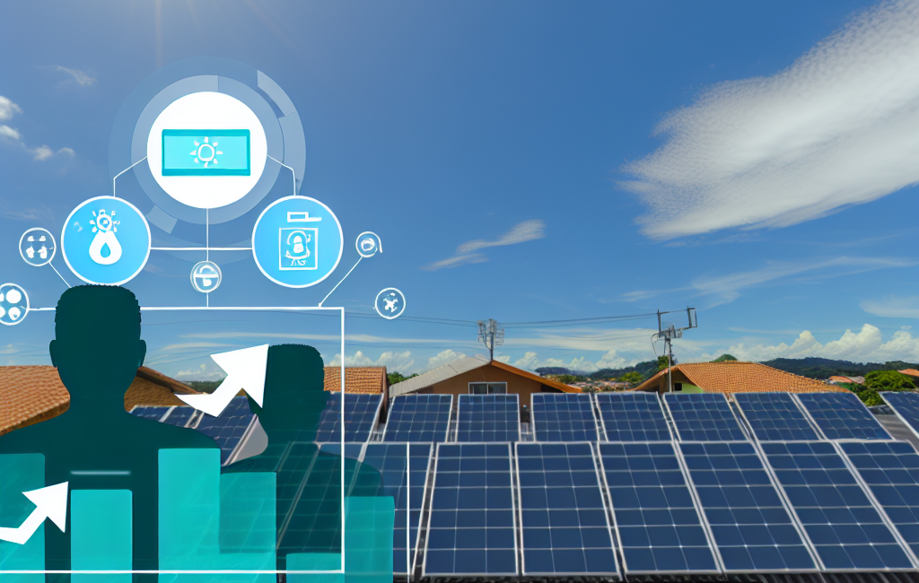 crescimento de energia solar