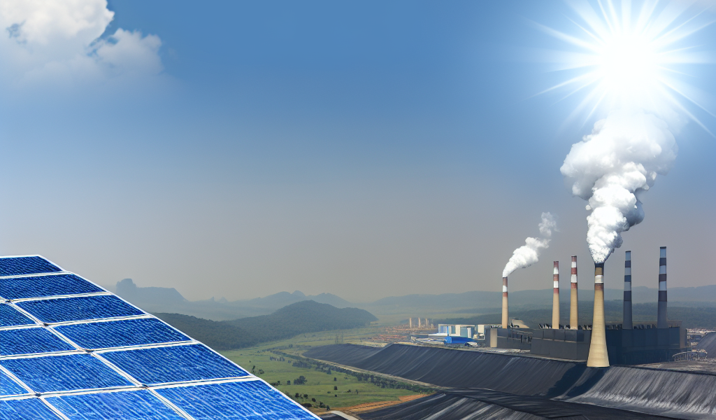 energia solar vs carvão