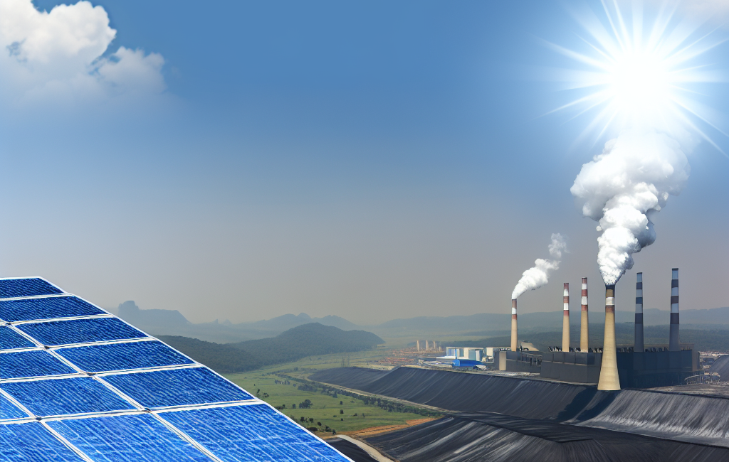 energia solar vs carvão