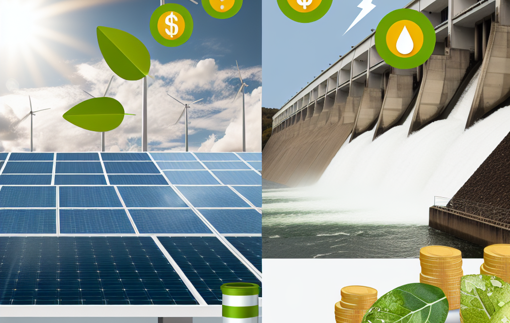 energia solar vs hidráulica