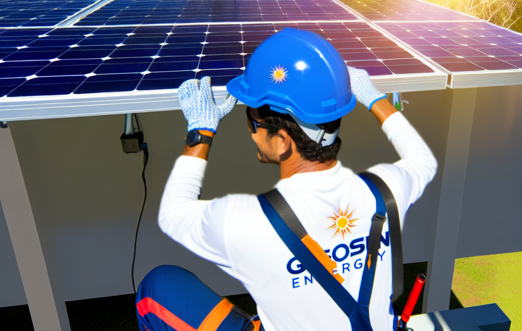 fixação módulos solares