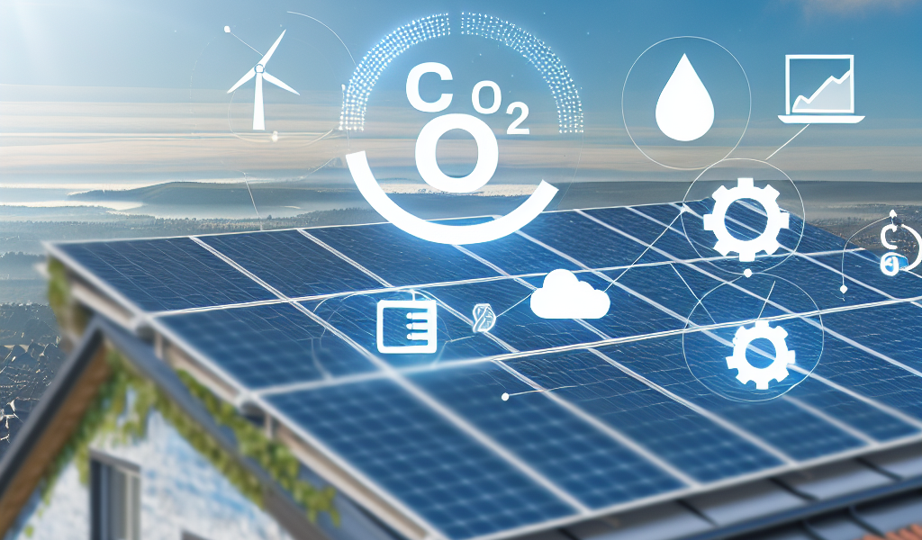 redução de CO₂ solar